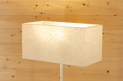 Rectangle Lamp Shade - P54 - Natural Lokta, 50cm(w) x 25cm(h) x 25cm(d)