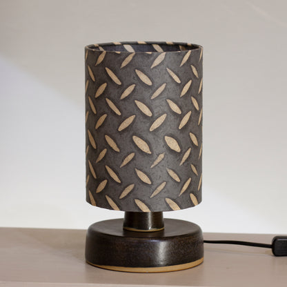 Round Grey Stoneware Table Lamp Base with 15cm X 20cm(h) Lampshade P88 ~