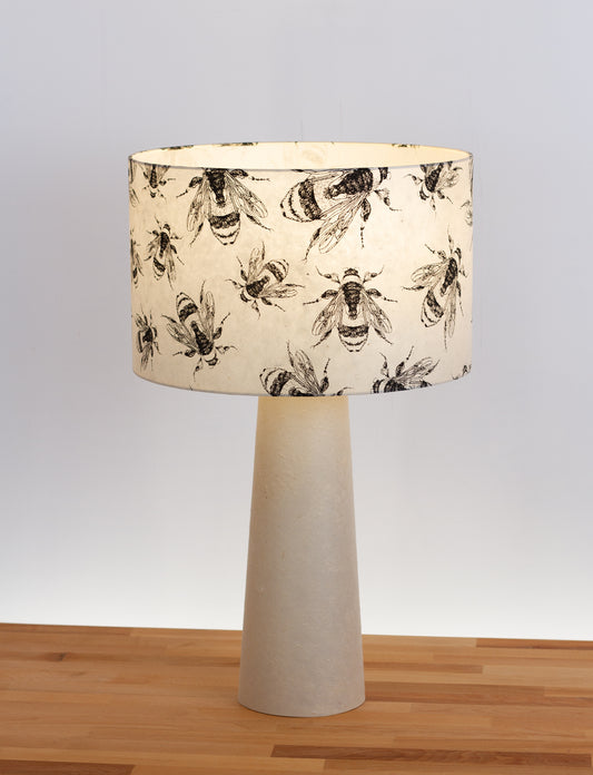 Matching Table Lamp Large with Drum Lamp Shade ~ P42 - Bees Screen Print