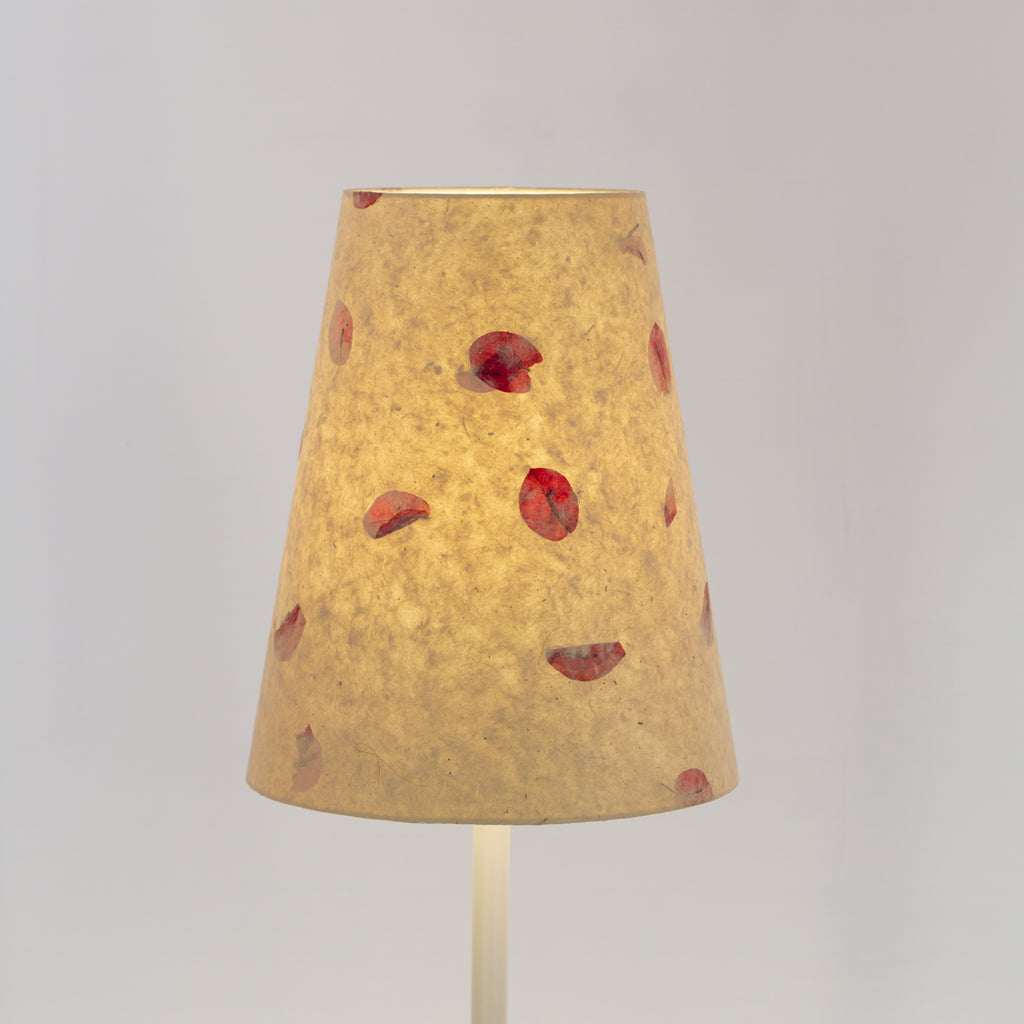 Conical Lamp Shade ~ 15cm(top) x 25cm(bottom) x 30cm(height) P33 Rose Petals