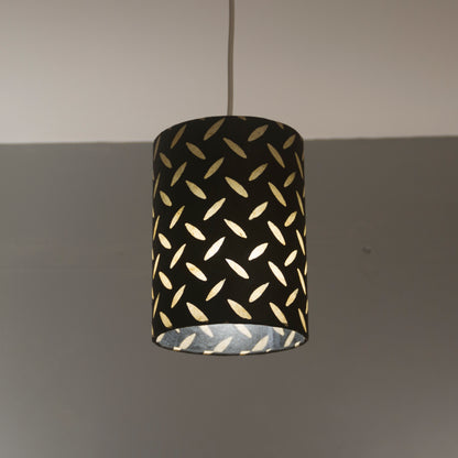 Rectangle Lamp Shade - P11 - Batik Tread Plate Black, 50cm(w) x 25cm(h) x 25cm(d)