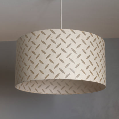 Square Lamp Shade - P10 - Batik Tread Plate Natural, 30cm(w) x 30cm(h) x 30cm(d)