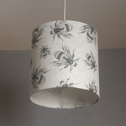Free Standing Table Lamp Small - P42 ~ Bees Screen Print on Natural Lokta