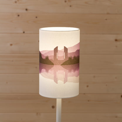 Landscape #2 Print (Drum Lamp Shade Only) - Purple 15cm(diameter)