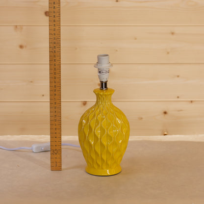 Yarra Ceramic Table Lamp (Base only) - Yellow