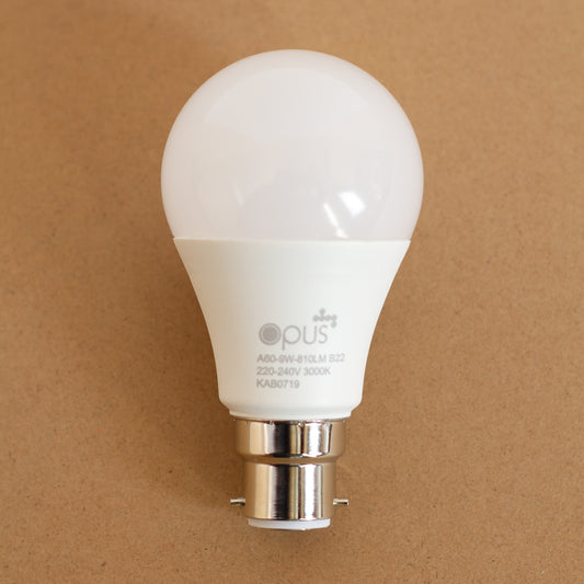 Opus LED Bulb B22 (3000k) (9W)