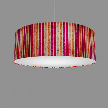 Drum Lamp Shade - P04 - Batik Stripes Pink, 60cm(d) x 20cm(h)