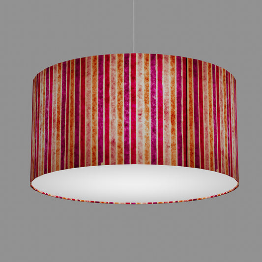 Drum Lamp Shade - P04 - Batik Stripes Pink, 60cm(d) x 30cm(h)