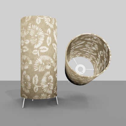 Free Standing Table Lamp Small - P09 ~ Batik Peony on Natural