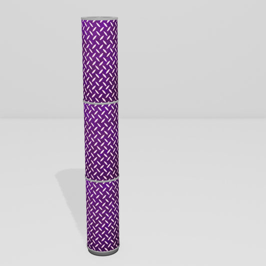 3 Panel Floor Lamp - P13 - Batik Tread Plate Purple, 20cm(d) x 1.4m(h)