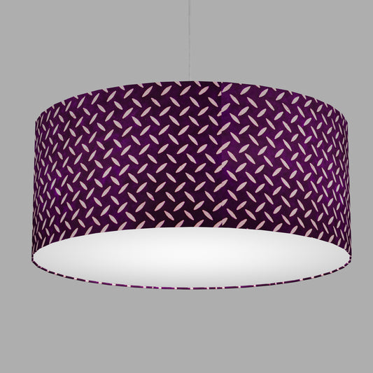 Drum Lamp Shade - P13 - Batik Tread Plate Purple, 70cm(d) x 30cm(h)