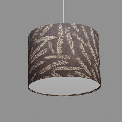 Drum Lamp Shade - P26 - Resistance Dyed Brown Fern, 40cm(d) x 30cm(h)