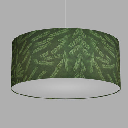 Drum Lamp Shade - P27 - Resistance Dyed Green Fern, 70cm(d) x 30cm(h)