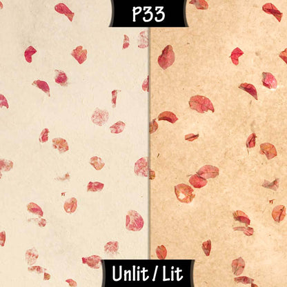 Sepele Tripod Floor Lamp - P33 - Rose Petals on Natural Lokta - Imbue Lighting