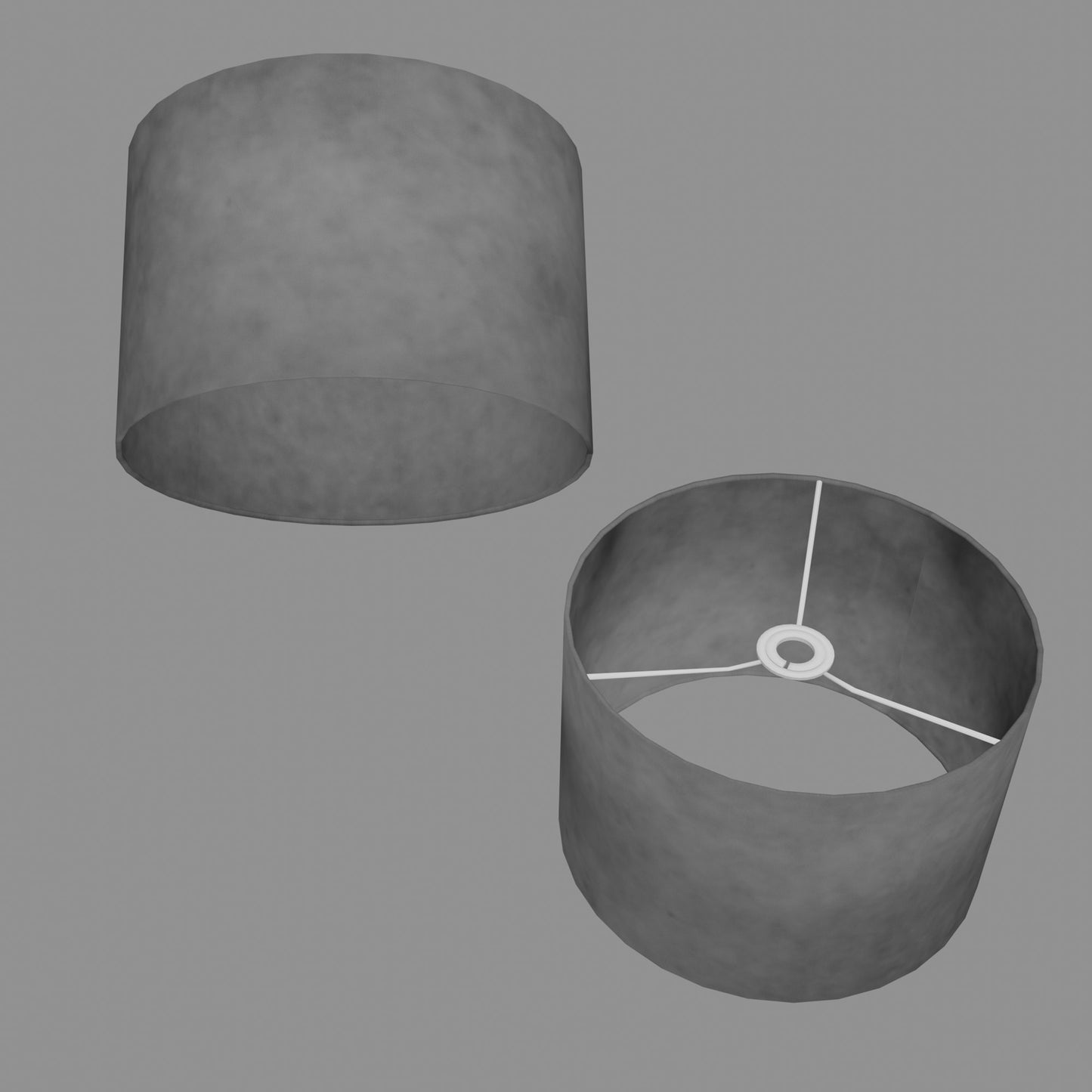 Drum Lamp Shade - P53 - Pewter Grey, 30cm(d) x 20cm(h)