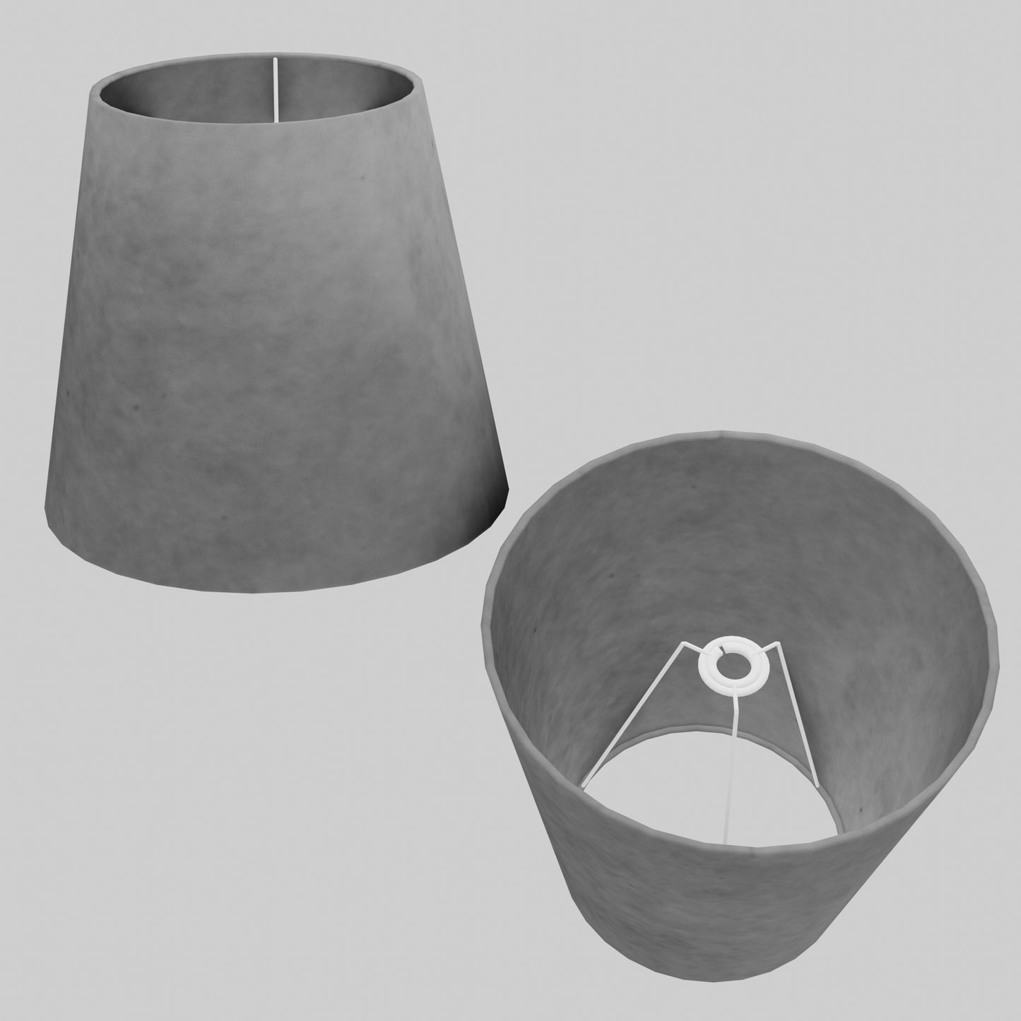 Conical Lamp Shade P53 - Pewter Grey, 23cm(top) x 35cm(bottom) x 31cm(height)