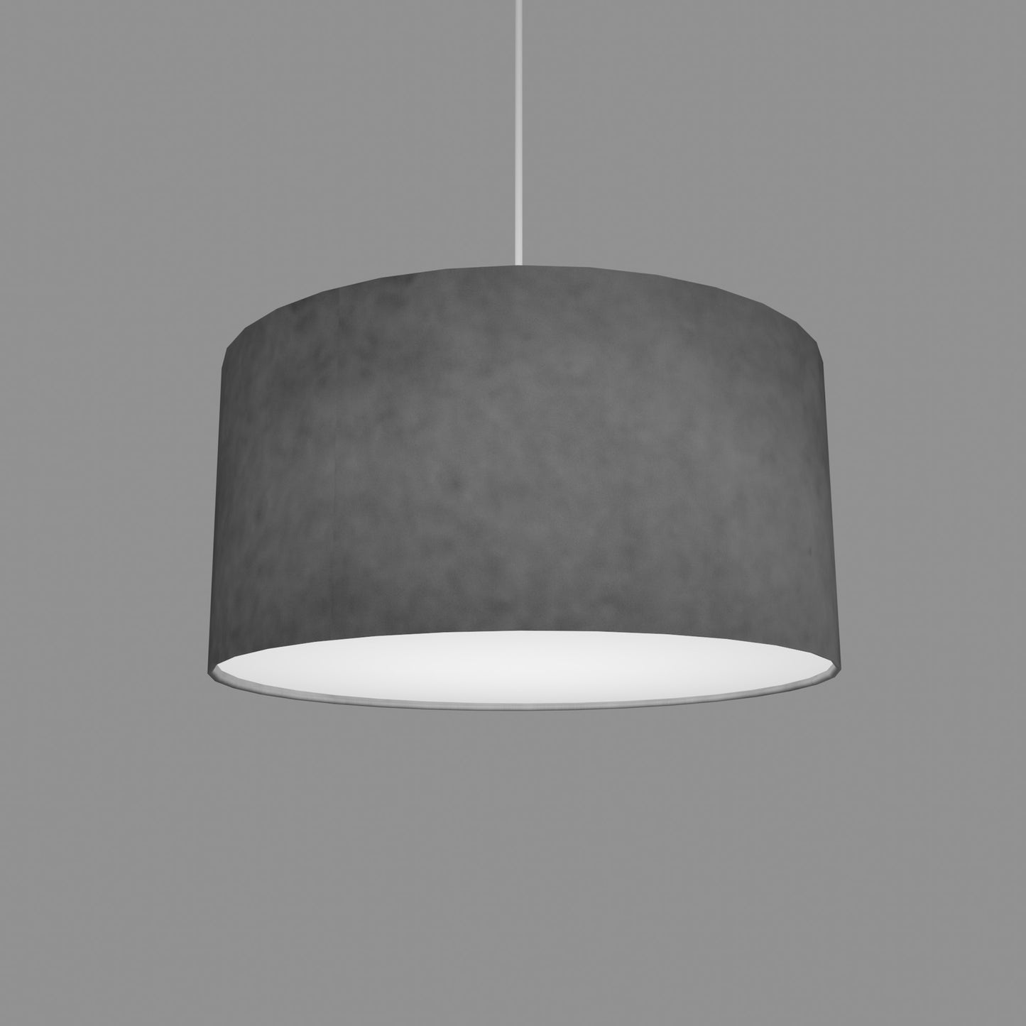Drum Lamp Shade - P53 - Pewter Grey, 40cm(d) x 20cm(h)