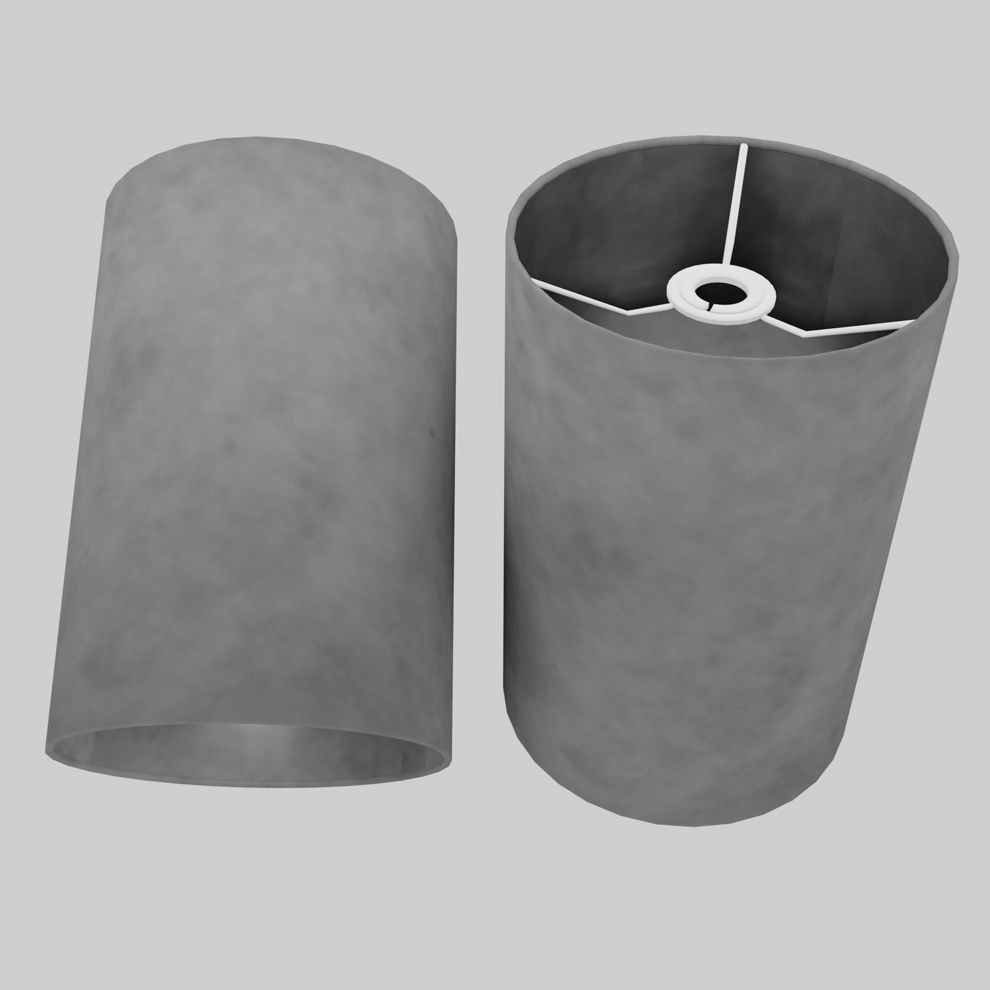 Drum Lamp Shade - P53 - Pewter Grey, 20cm(d) x 30cm(h)