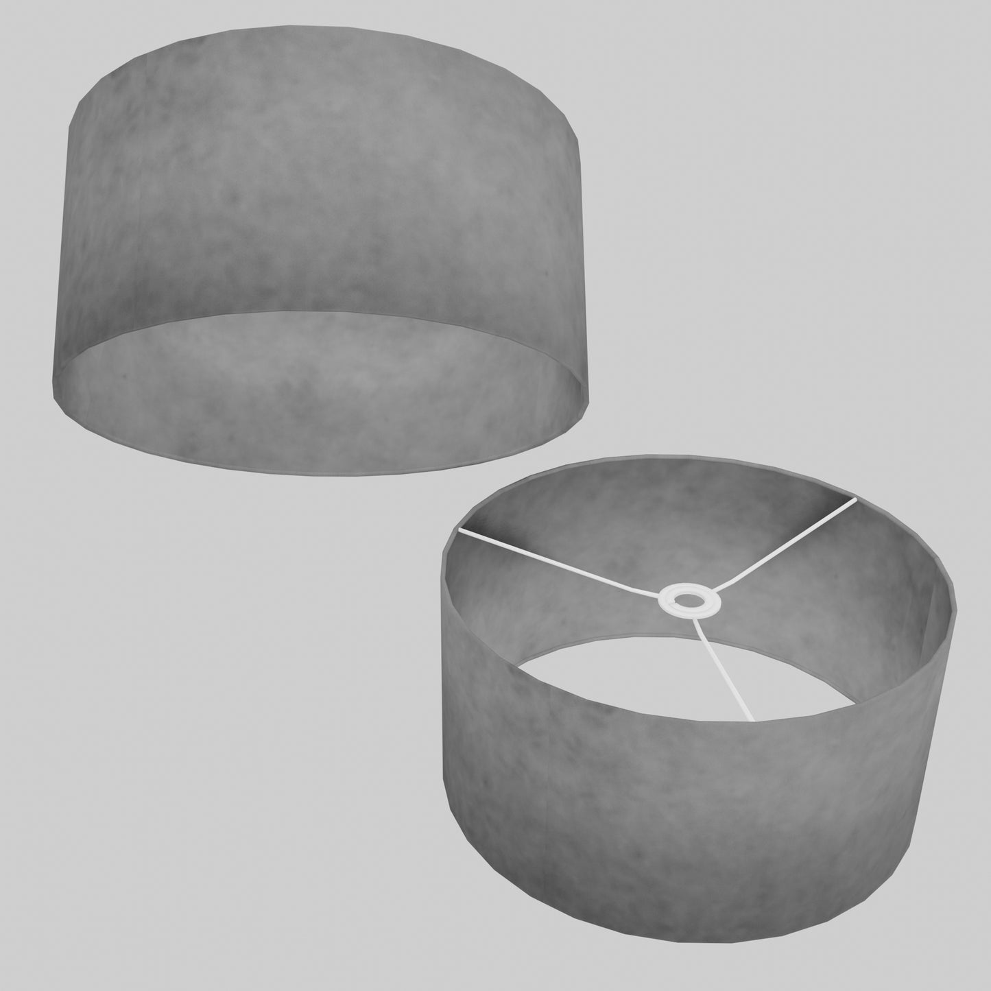 Drum Lamp Shade - P53 - Pewter Grey, 40cm(d) x 20cm(h)