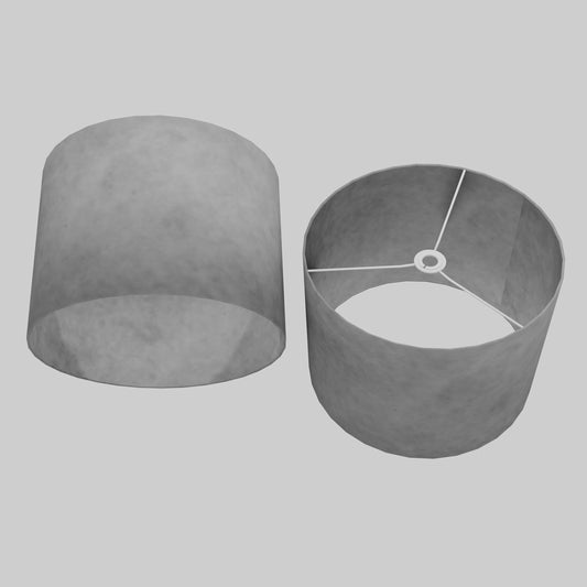 Drum Lamp Shade - P53 - Pewter Grey, 40cm(d) x 30cm(h)
