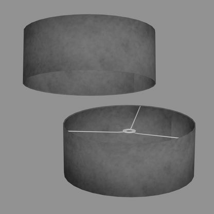 Drum Lamp Shade - P53 - Pewter Grey, 50cm(d) x 20cm(h)