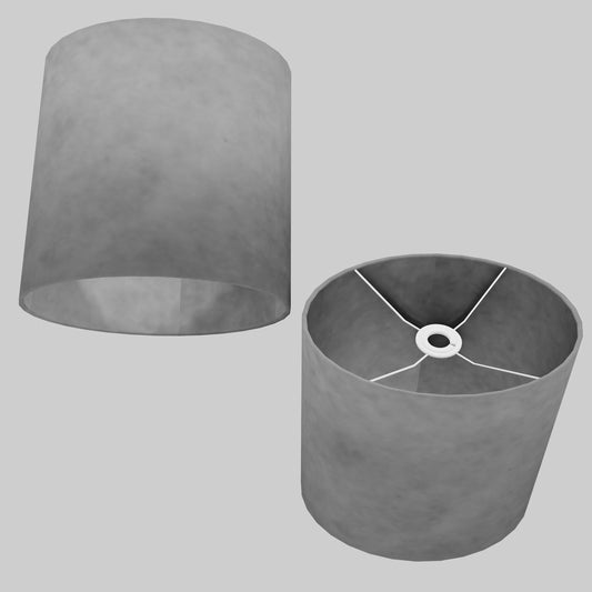 Oval Lamp Shade - P53 - Pewter Grey, 30cm(w) x 30cm(h) x 22cm(d)