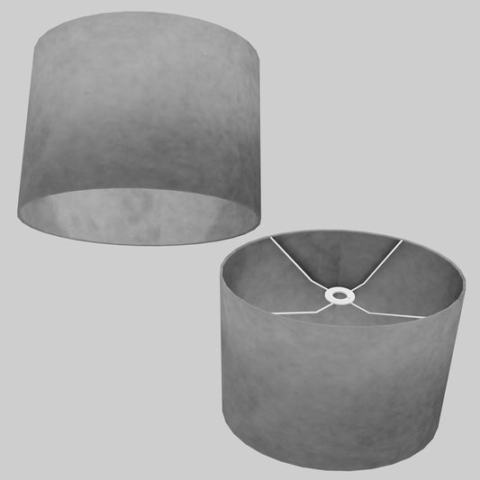 Oval Lamp Shade - P53 - Pewter Grey, 40cm(w) x 30cm(h) x 30cm(d)