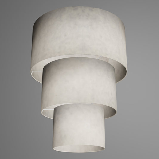 3 Tier Lamp Shade - P54 - Natural Lokta, 40cm x 20cm, 30cm x 17.5cm & 20cm x 15cm