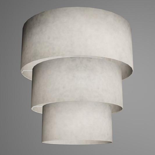 3 Tier Lamp Shade - P54 - Natural Lokta, 50cm x 20cm, 40cm x 17.5cm & 30cm x 15cm