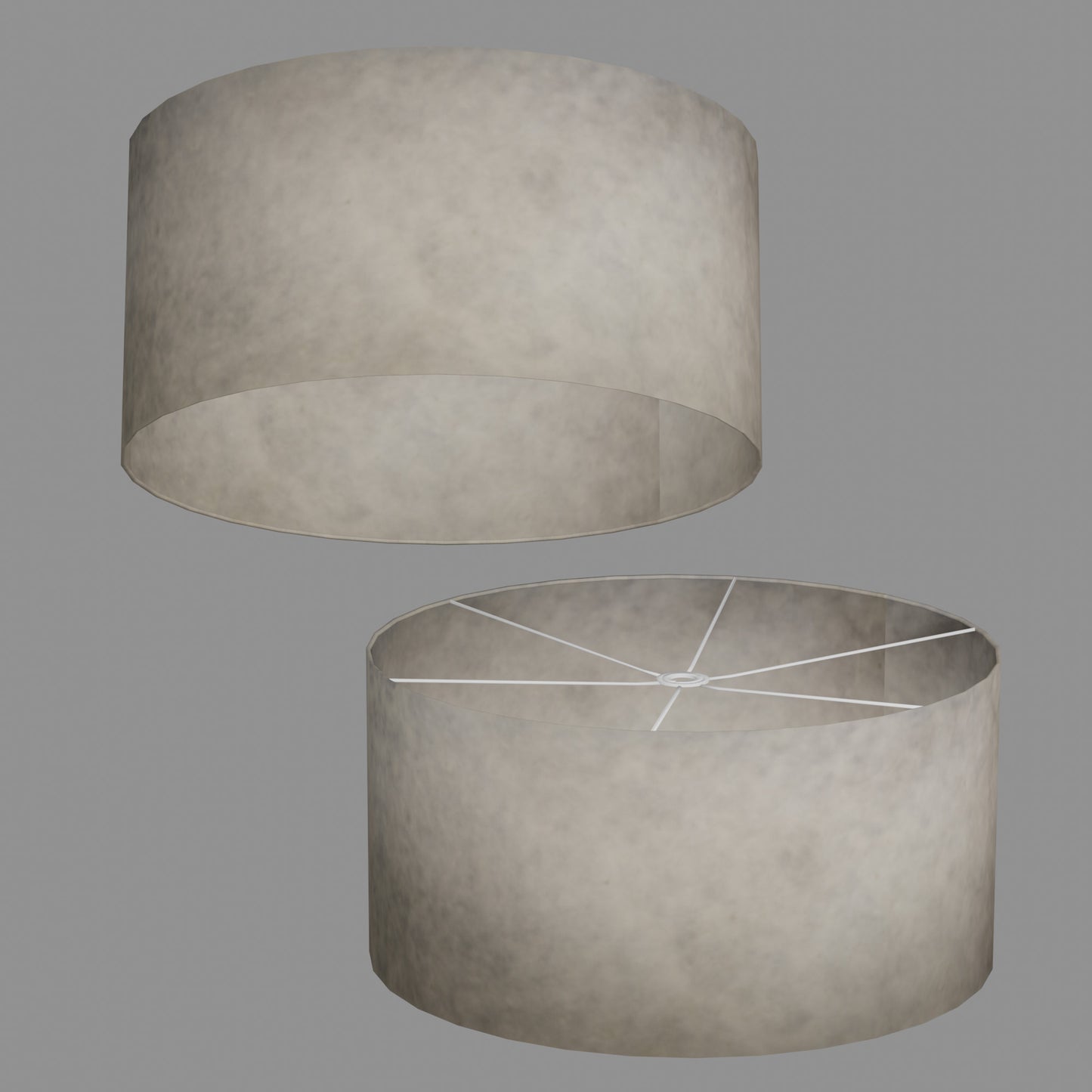 Drum Lamp Shade - P54 - Natural Lokta, 60cm(d) x 30cm(h)