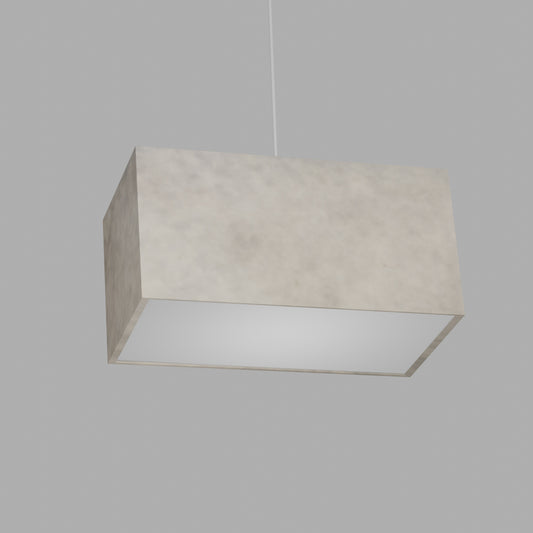 Rectangle Lamp Shade - P54 - Natural Lokta, 40cm(w) x 20cm(h) x 20cm(d)
