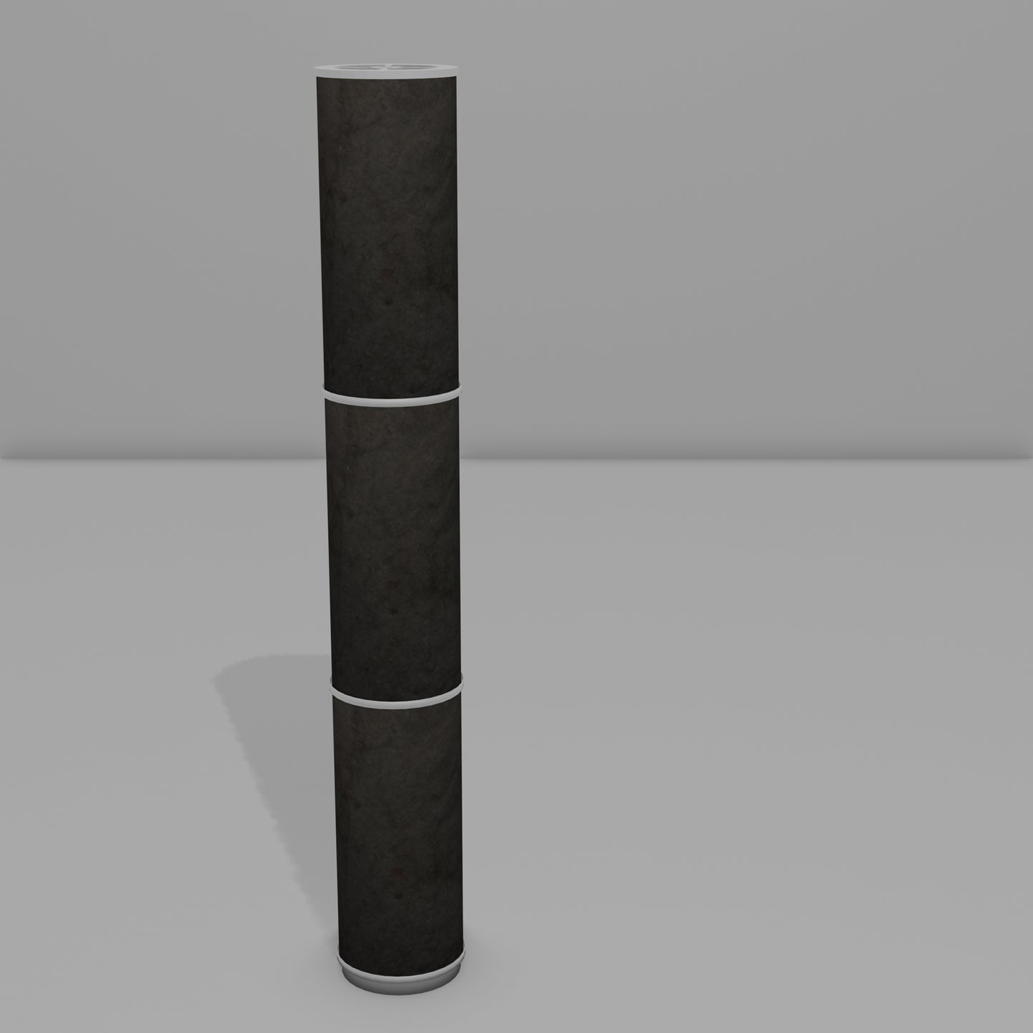 3 Panel Floor Lamp - P55 - Black Lokta, 20cm(d) x 1.4m(h)