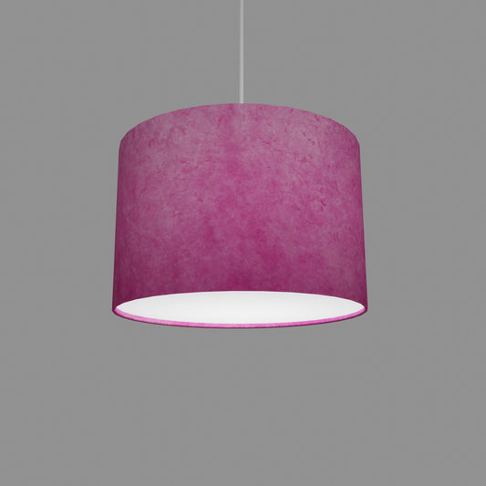 Drum Lamp Shade - P57 - Hot Pink Lokta, 30cm(d) x 20cm(h)