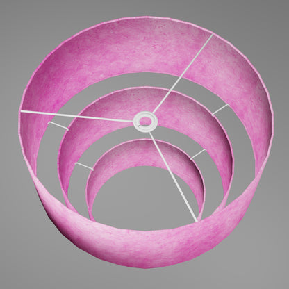 3 Tier Lamp Shade - P57 - Hot Pink Lokta, 50cm x 20cm, 40cm x 17.5cm & 30cm x 15cm