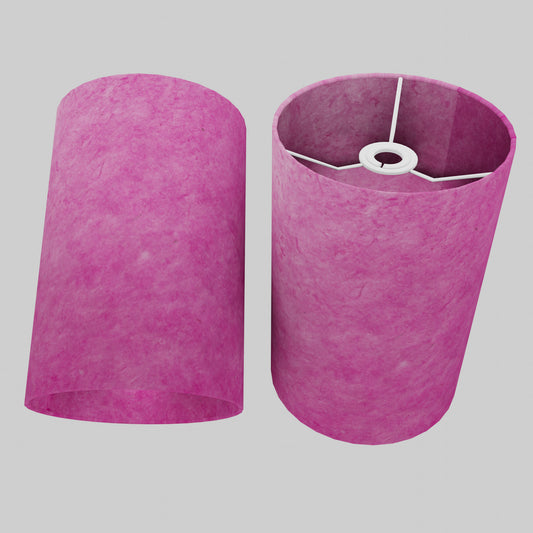 Drum Lamp Shade - P57 - Hot Pink Lokta, 20cm(d) x 30cm(h)