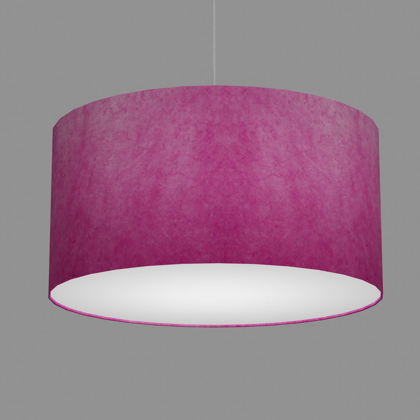 Drum Lamp Shade - P57 - Hot Pink Lokta, 60cm(d) x 30cm(h)