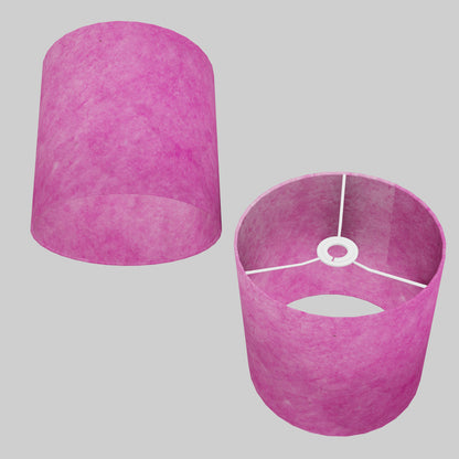 Drum Lamp Shade - P57 - Hot Pink Lokta, 25cm x 25cm