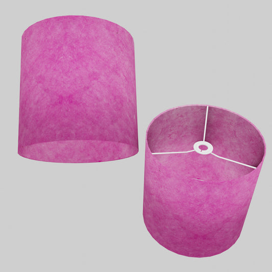Drum Lamp Shade - P57 - Hot Pink Lokta, 30cm(d) x 30cm(h)