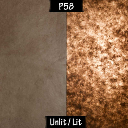 Wall Light - P58 - Brown Lokta, 36cm(wide) x 20cm(h) - Imbue Lighting