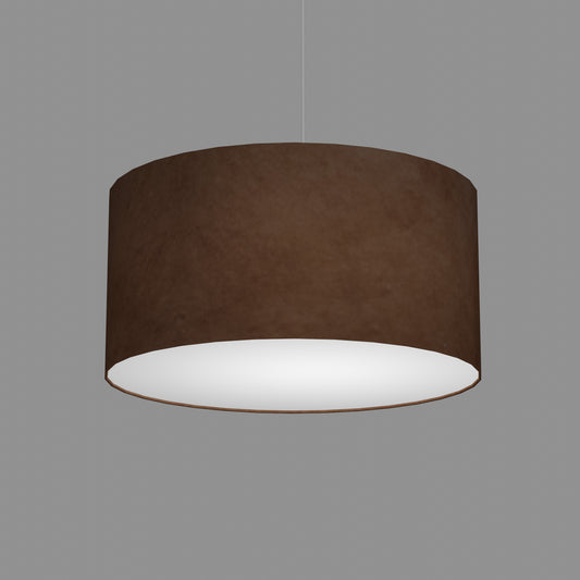 Drum Lamp Shade - P58 - Brown Lokta, 50cm(d) x 25cm(h)