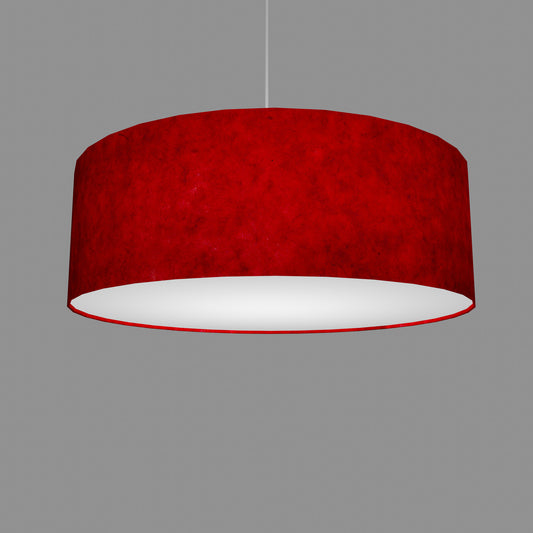 Drum Lamp Shade - P60 - Red Lokta, 60cm(d) x 20cm(h)