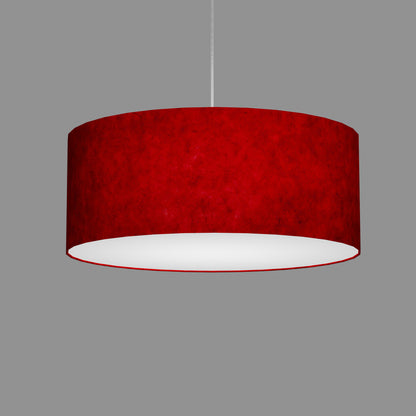 Drum Lamp Shade - P60 - Red Lokta, 50cm(d) x 20cm(h)
