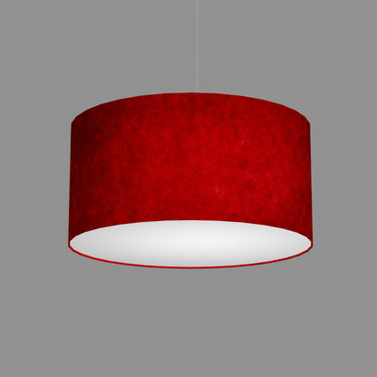 Drum Lamp Shade - P60 - Red Lokta, 50cm(d) x 25cm(h)
