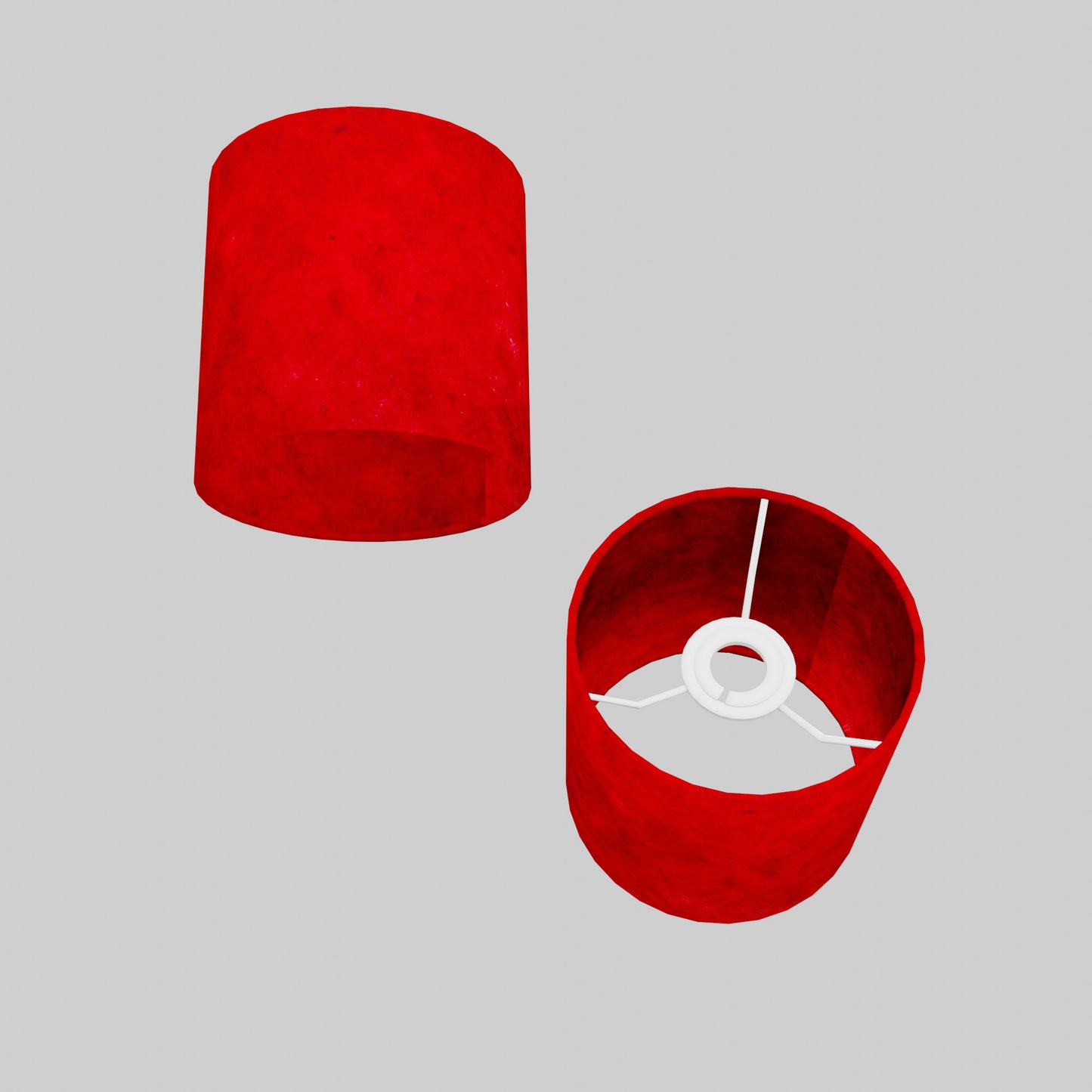 Drum Lamp Shade - P60 ~ Red Lokta, 15cm(diameter)