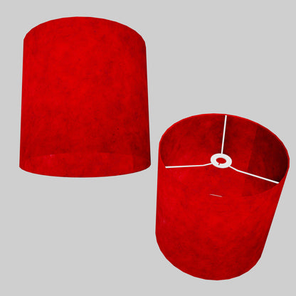 Drum Lamp Shade - P60 - Red Lokta, 30cm(d) x 30cm(h)