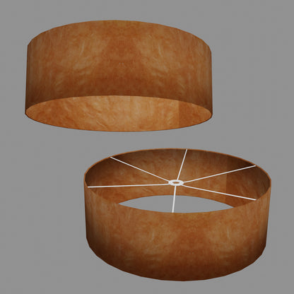 Drum Lamp Shade - P63 - Terracota Lokta, 60cm(d) x 20cm(h)
