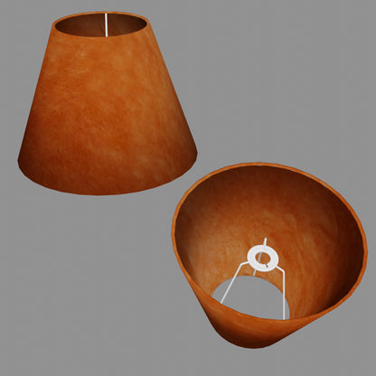 Conical Lamp Shade P63 - Terracota Lokta, 15cm(top) x 30cm(bottom) x 22cm(height)