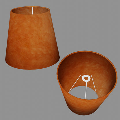 Conical Lamp Shade P63 - Terracota Lokta, 23cm(top) x 35cm(bottom) x 31cm(height)