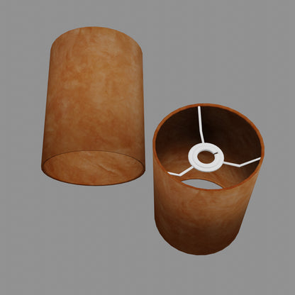 Drum Lamp Shade - P63 - Terracotta Lokta, 15cm(d) x 20cm(h)