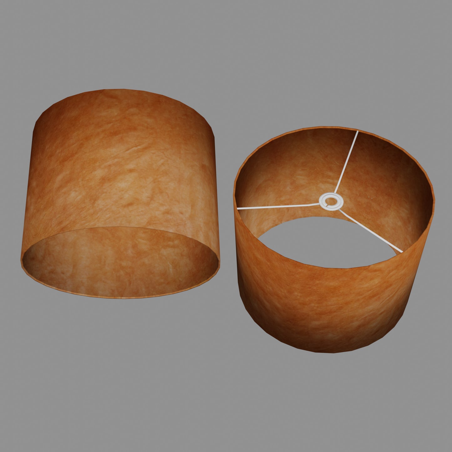 Drum Lamp Shade - P63 - Terracota Lokta, 40cm(d) x 30cm(h)